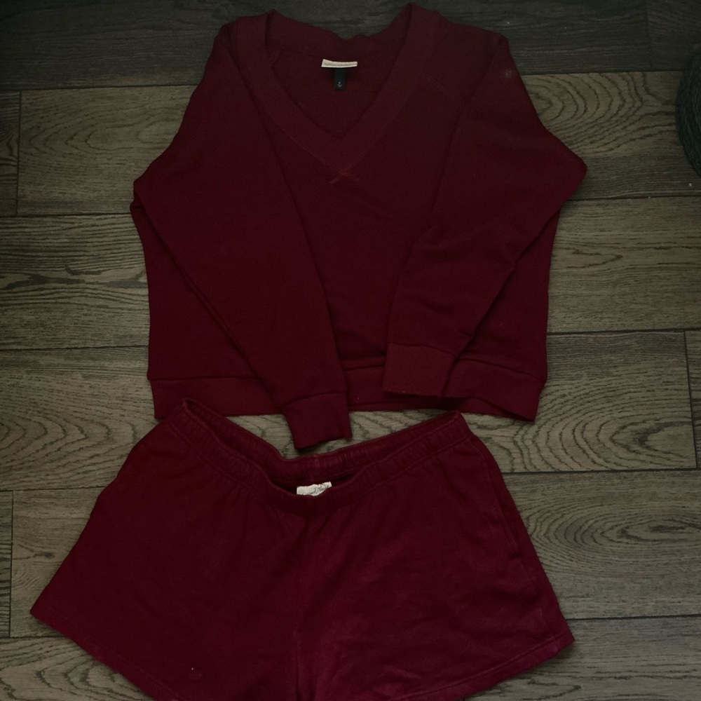 Universal Thread Maroon Pajama Set